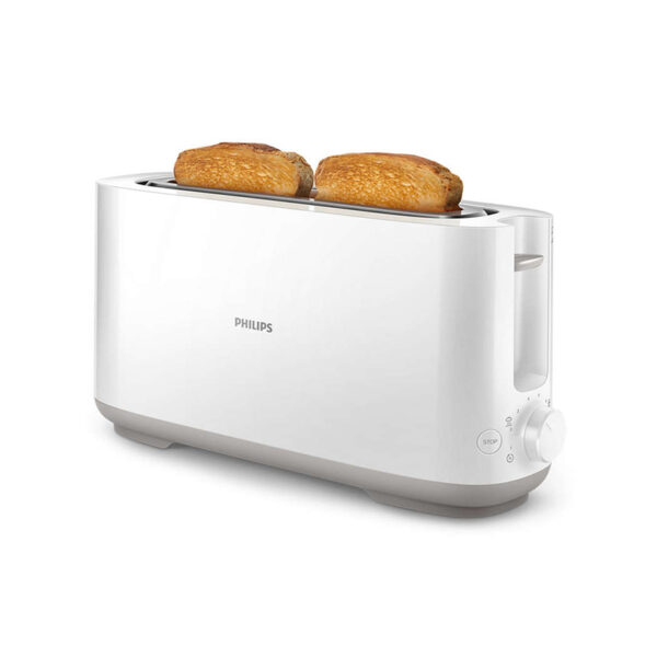 Philips Tostadora Pan Frances y Lactal 7 niveles color blanco            Hd2590/00-PHILIPS