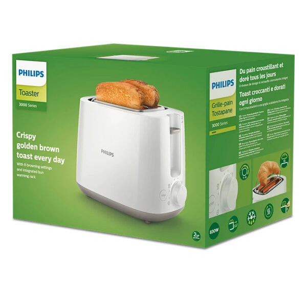 Tostadora Daily Collection 900w Color Blanco                      HD2581/00-PHILIPS - Image 5